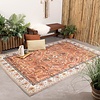 Tapis ovale à poils longs - Santo Flora Terracotta - thumbnail