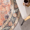 Tapis ovale d'extérieur vintage - Kairo Medaillon Terra/Bleu Foncé - thumbnail 3