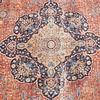 Tapis ovale d'extérieur vintage - Kairo Medaillon Terra/Bleu Foncé - thumbnail 4