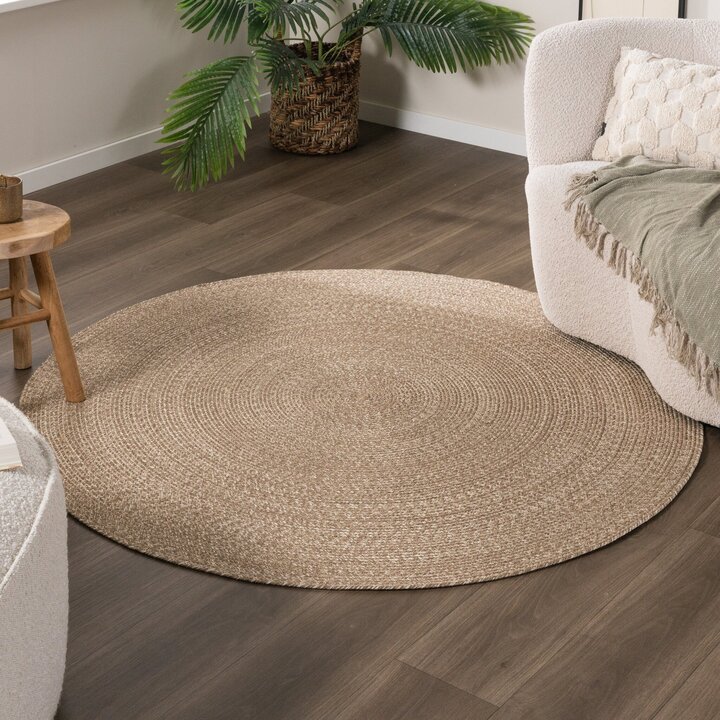 Tapis ovale d'extérieur vintage - Bali Marron
