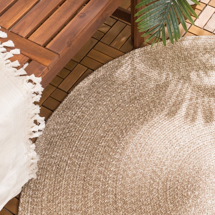 Tapis ovale d'extérieur vintage - Bali Marron - 3