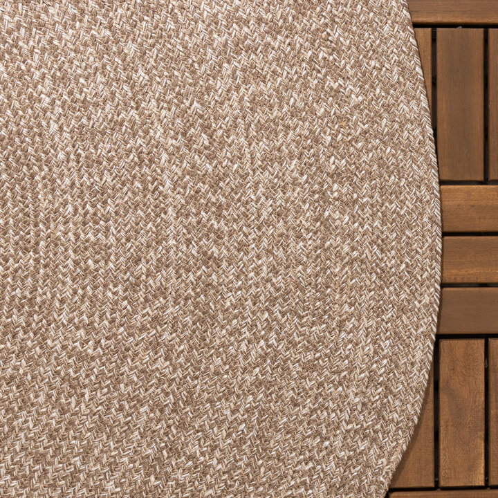 Tapis ovale d'extérieur vintage - Bali Marron - 5