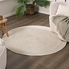 Tapis ovale d'extérieur vintage - Bali Blanc - thumbnail