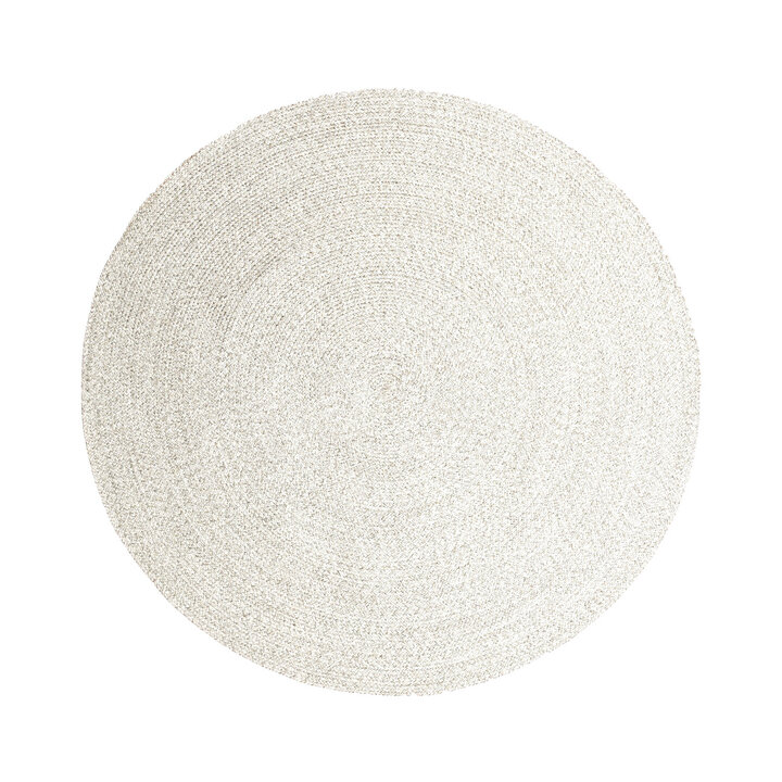 Tapis ovale d'extérieur vintage - Bali Blanc - 1