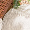 Tapis ovale d'extérieur vintage - Bali Blanc - thumbnail 3