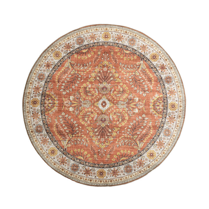 Tapis intérieur et extérieur - Santo Flora Terracotta - 1