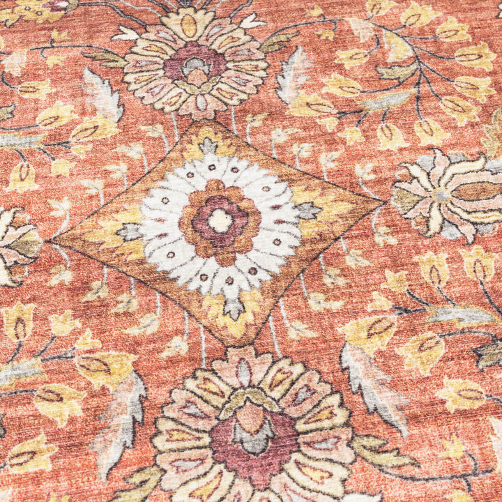 Tapis intérieur et extérieur - Santo Flora Terracotta - 4