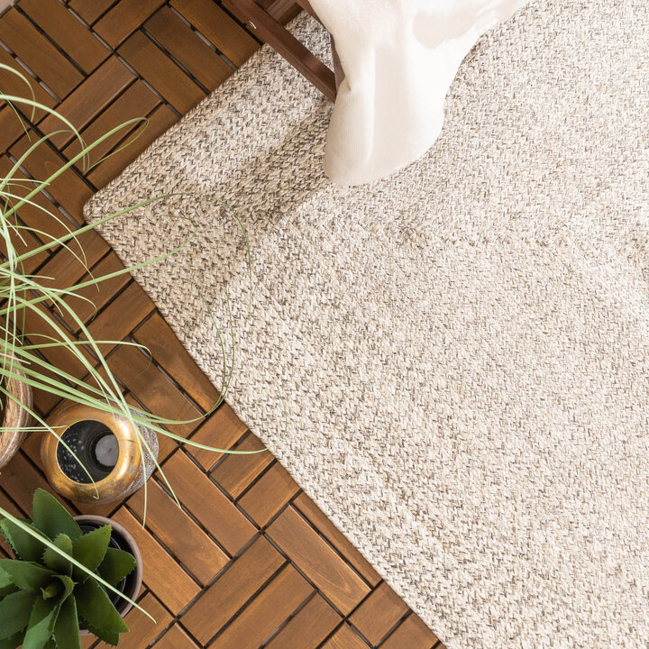 Tapis ovale intérieur et extérieur - Bali Blanc - 3