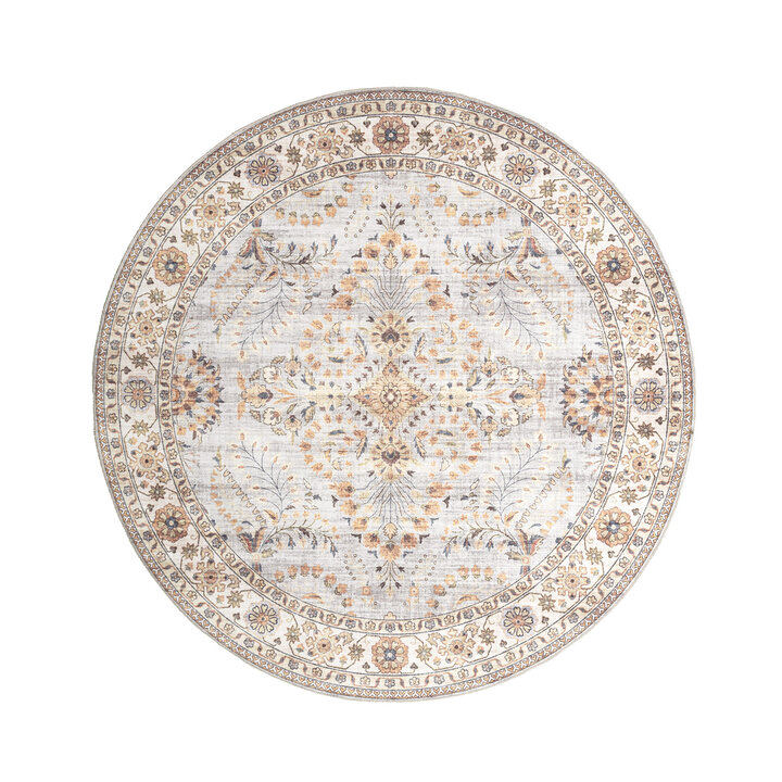 Tapis intérieur et extérieur - Santo Flora Gris Clair - 1