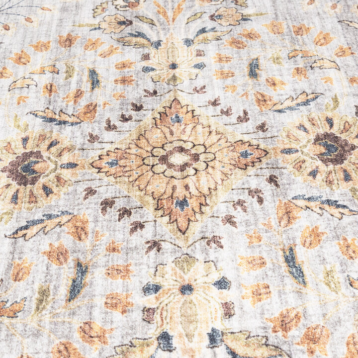 Tapis intérieur et extérieur - Santo Flora Gris Clair - 4