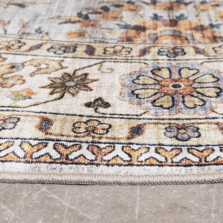 Tapis intérieur et extérieur - Santo Flora Gris Clair - 6