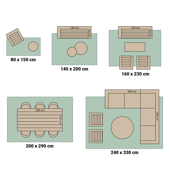 Tapis d'extérieur - Tiga Edge Taupe - 7