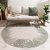 Tapis rond d'extérieur vintage - Tiga Edge Vert - thumbnail