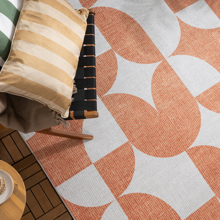 Tapis d'extérieur - Groovy Tiles Terracotta - 2