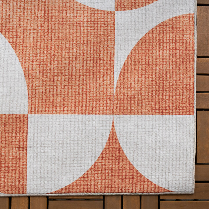 Tapis d'extérieur - Groovy Tiles Terracotta - 4