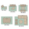 Tapis d'extérieur - Groovy Tiles Terracotta - thumbnail 7