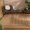 Tapis d'extérieur en jute - Mavi Stripes Crème/Marron - thumbnail