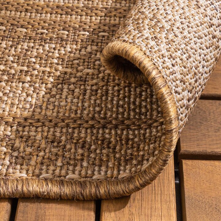Tapis d'extérieur en jute - Mavi Stripes Crème/Marron - 6