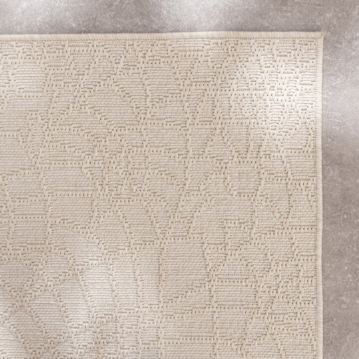 Tapis en sisal - Dunes Mandala Crème - 4