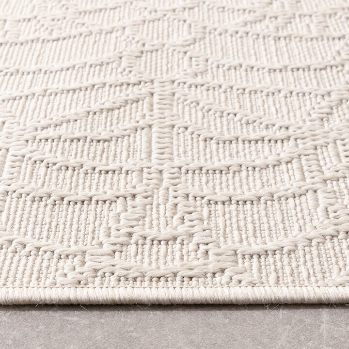 Tapis en sisal - Dunes Mandala Crème - 5