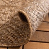 Tapis d'extérieur en jute - Mavi Medaillon Marron/Crème - thumbnail 6