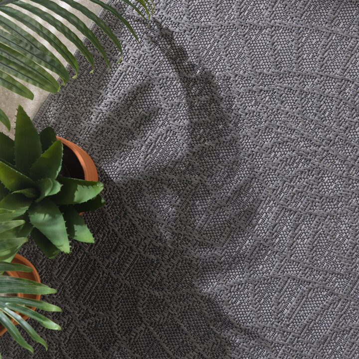 Tapis en sisal - Dunes Mandala Anthracite - 2
