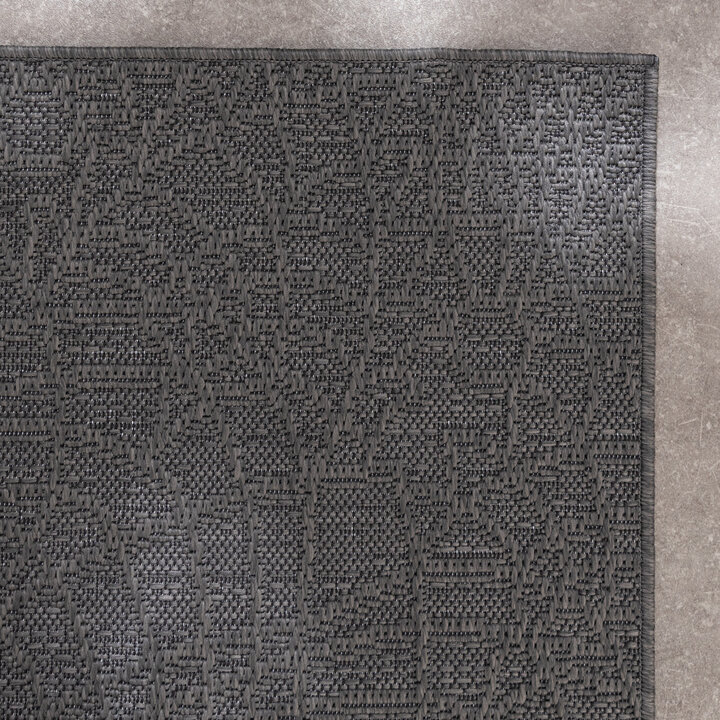 Tapis en sisal - Dunes Mandala Anthracite - 4