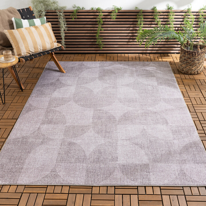 Tapis d'extérieur - Groovy Tiles Gris