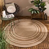 Tapis durable - Mavi Border Crème/Marron - thumbnail