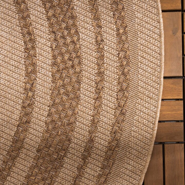 Tapis durable - Mavi Border Crème/Marron - 4