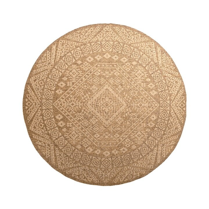 Tapis durable - Mavi Medaillon Marron/Crème - 1