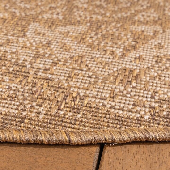 Tapis durable - Mavi Medaillon Marron/Crème - 5