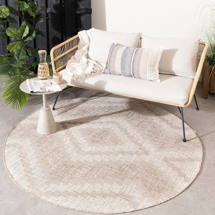 Tapis durable - Atlas Diamond Marron/Crème