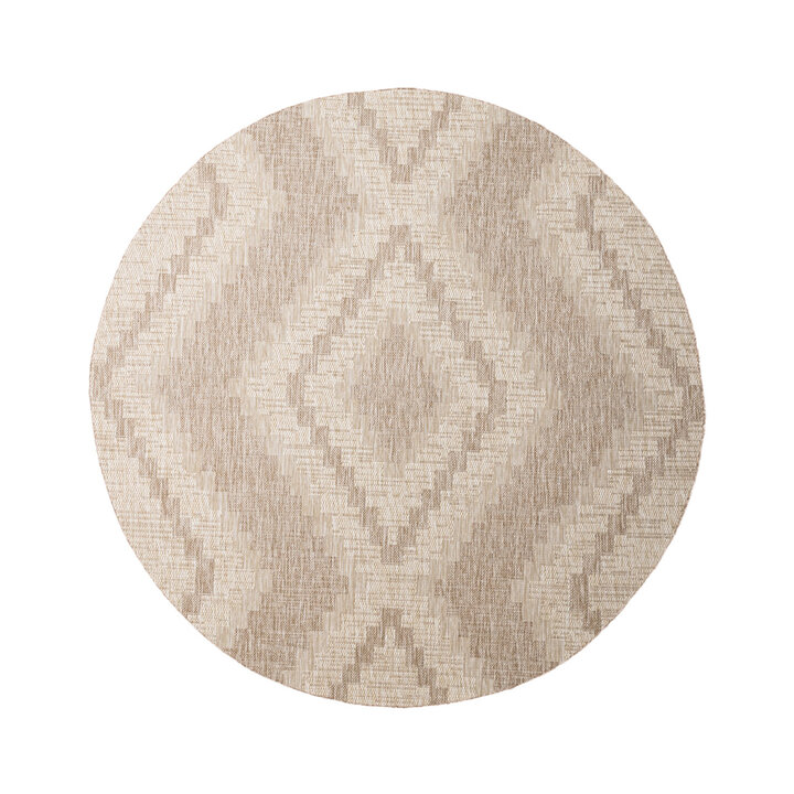 Tapis durable - Atlas Diamond Marron/Crème - 1