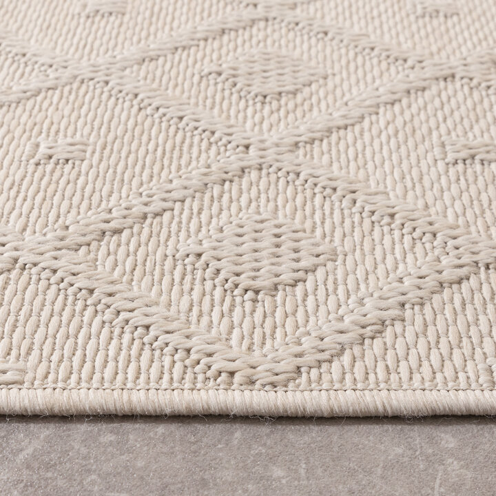 Tapis en sisal - Dunes Geo Crème - 5