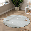 Tapis rond en jute pour l'extérieur - Cloudy Stippen Menthe - thumbnail 2