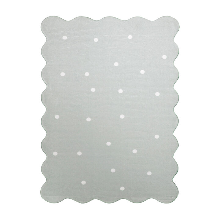 Tapis lavable - Cloudy Stippen Menthe - 1
