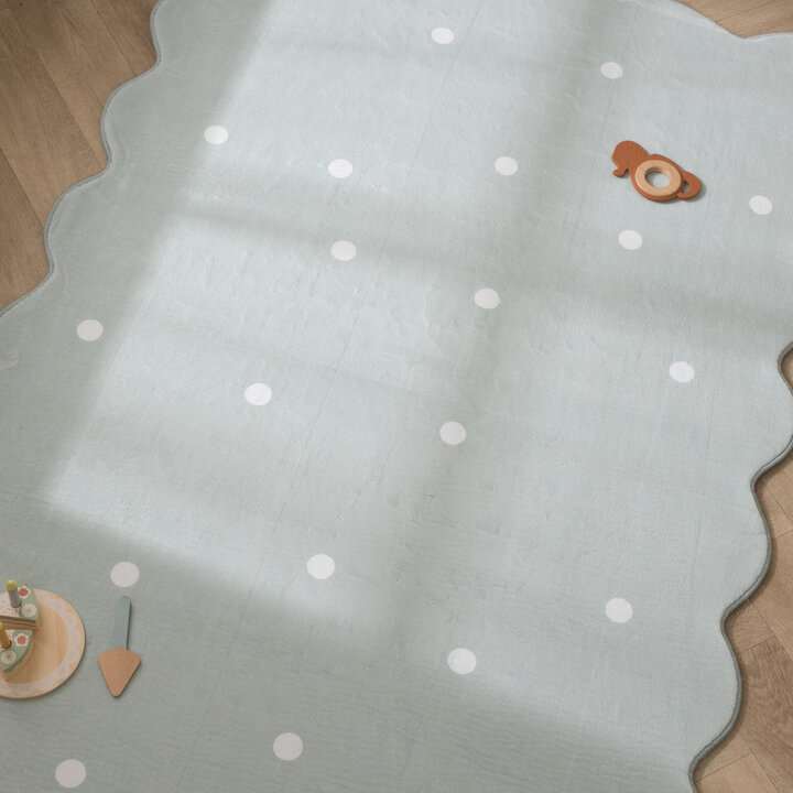 Tapis lavable - Cloudy Stippen Menthe - 2