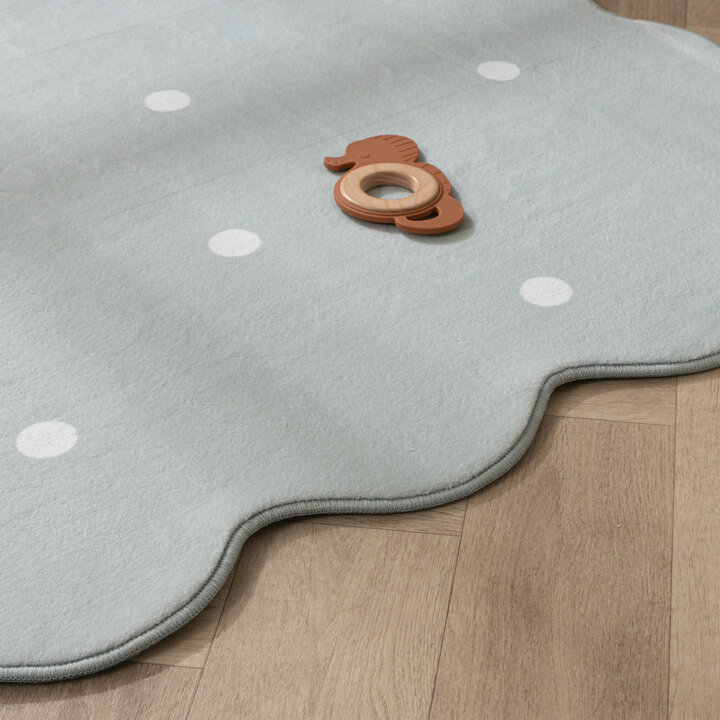 Tapis lavable - Cloudy Stippen Menthe - 5