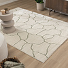 Tapis moderne intérieur et extérieur - Yune Stone Crème/Vert - thumbnail