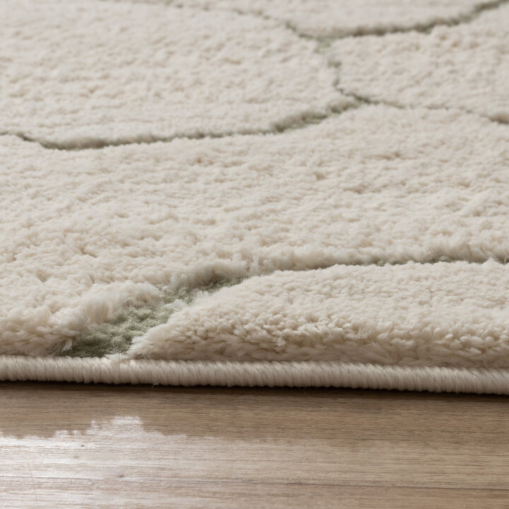 Tapis moderne intérieur et extérieur - Yune Stone Crème/Vert - 5
