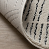 Tapis moderne intérieur et extérieur - Yune Lines Crème/Noir - thumbnail 6