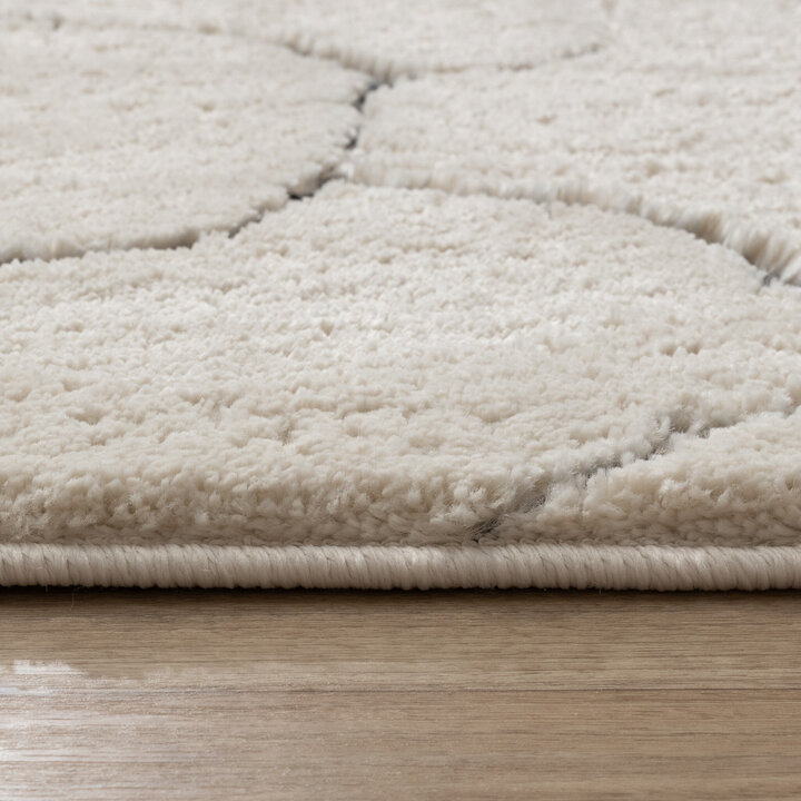 Tapis moderne intérieur et extérieur - Yune Stone Crème/Noir - 5