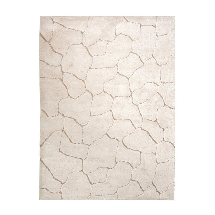 Tapis moderne intérieur et extérieur - Yune Stone Crème - 1