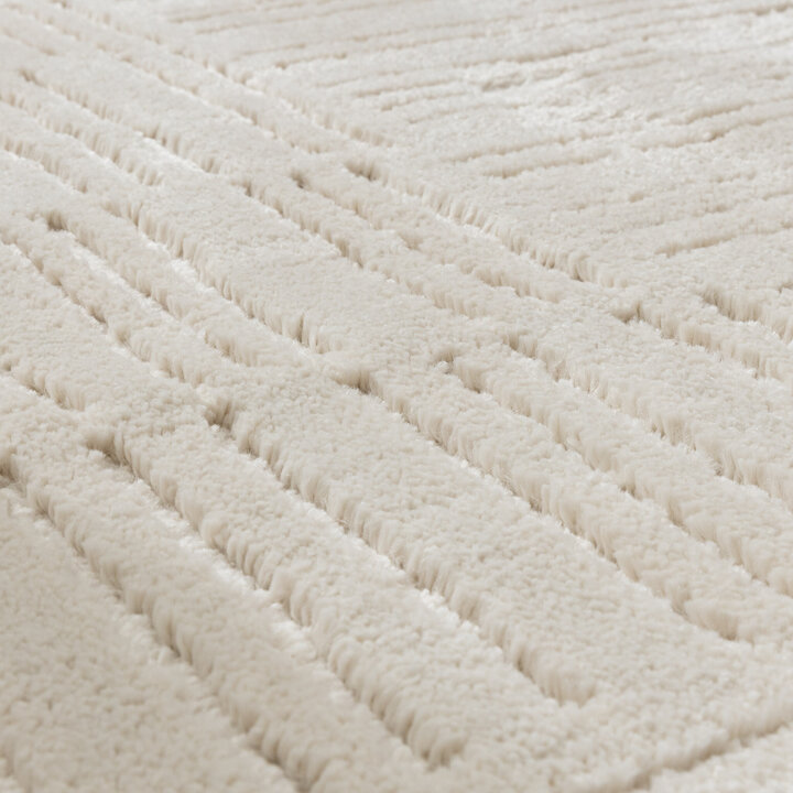 Tapis moderne intérieur et extérieur - Yune Lines Crème - 3