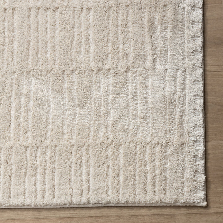 Tapis moderne intérieur et extérieur - Yune Lines Crème - 4