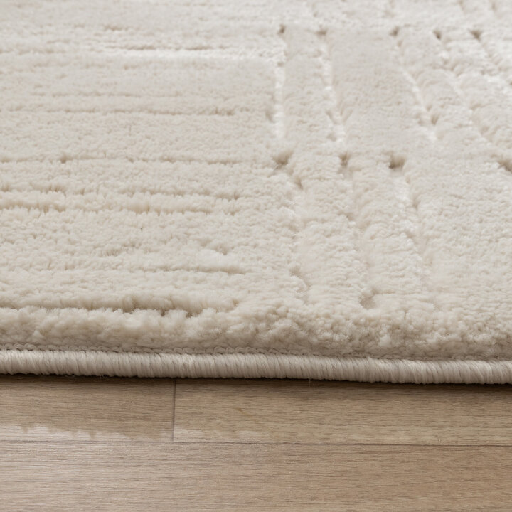 Tapis moderne intérieur et extérieur - Yune Lines Crème - 5