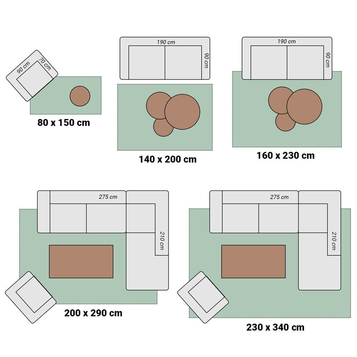 Tapis moderne intérieur et extérieur - Yune Lines Crème - 7