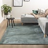 Tapis rond à poils courts - Cozy Vert - thumbnail