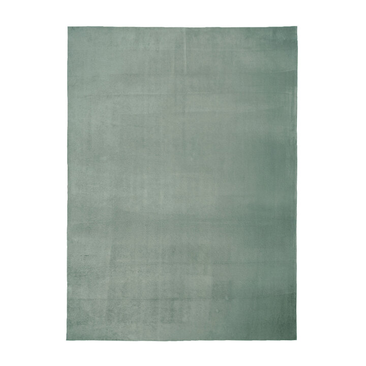 Tapis rond à poils courts - Cozy Vert - 1